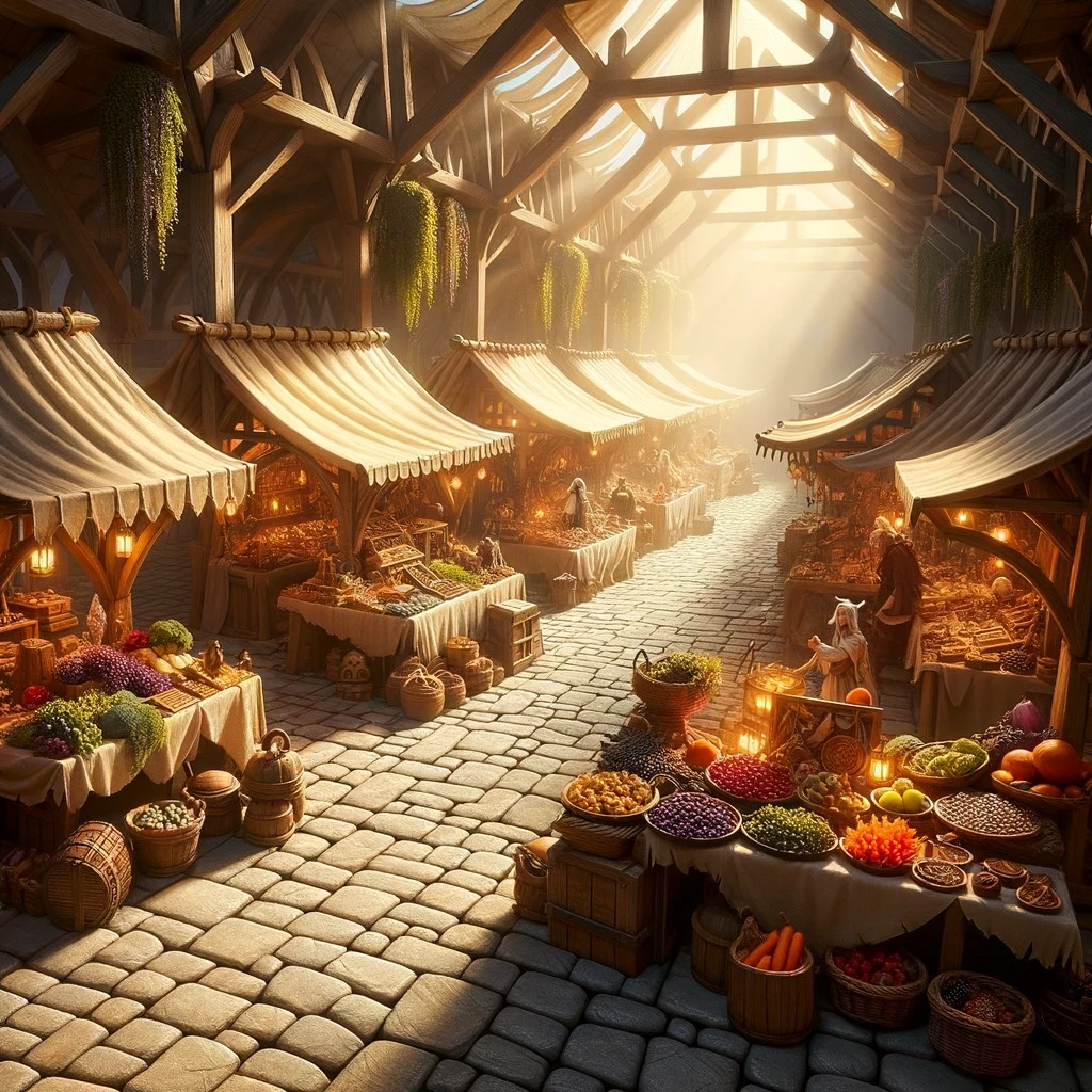 Sunlit Market